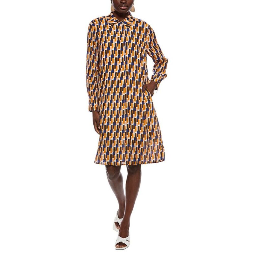 Marc Cain Womens  Printed Dress, Blue